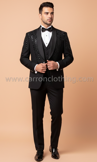 Black Colour Coat Suit (ME-MSUI_SU 18710.10)