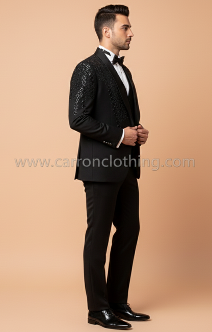 Black Colour Coat Suit (ME-MSUI_SU 18710.10)