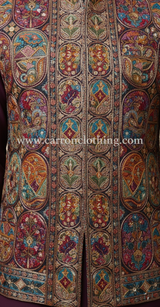 Wine Colour Bundi Set(ME-MBUS_Z 961)