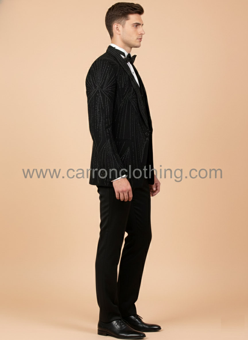 Black Colour Coat Suit(ME-MSUI_ZTUX 9026)