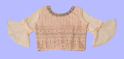 Peach Colour Ghaghra Choli (GE-GGHC_9235)