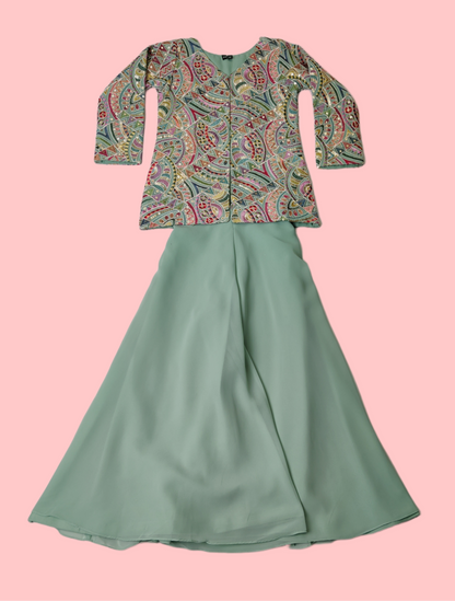 Pista Colour Plazo Suit(GE-GPZS_2250)