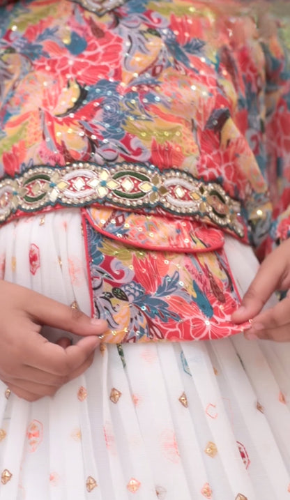 White Colour Ghaghra Choli(GE-GGHC_3141)