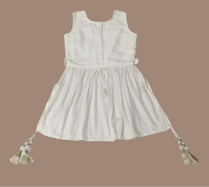 Cream Colour Gharara Set(GE-GGHC_1584)
