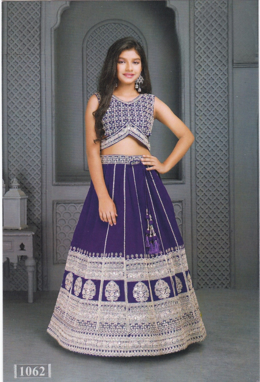 Purple Colour Ghaghra Choli(GE-GGHC_1062)