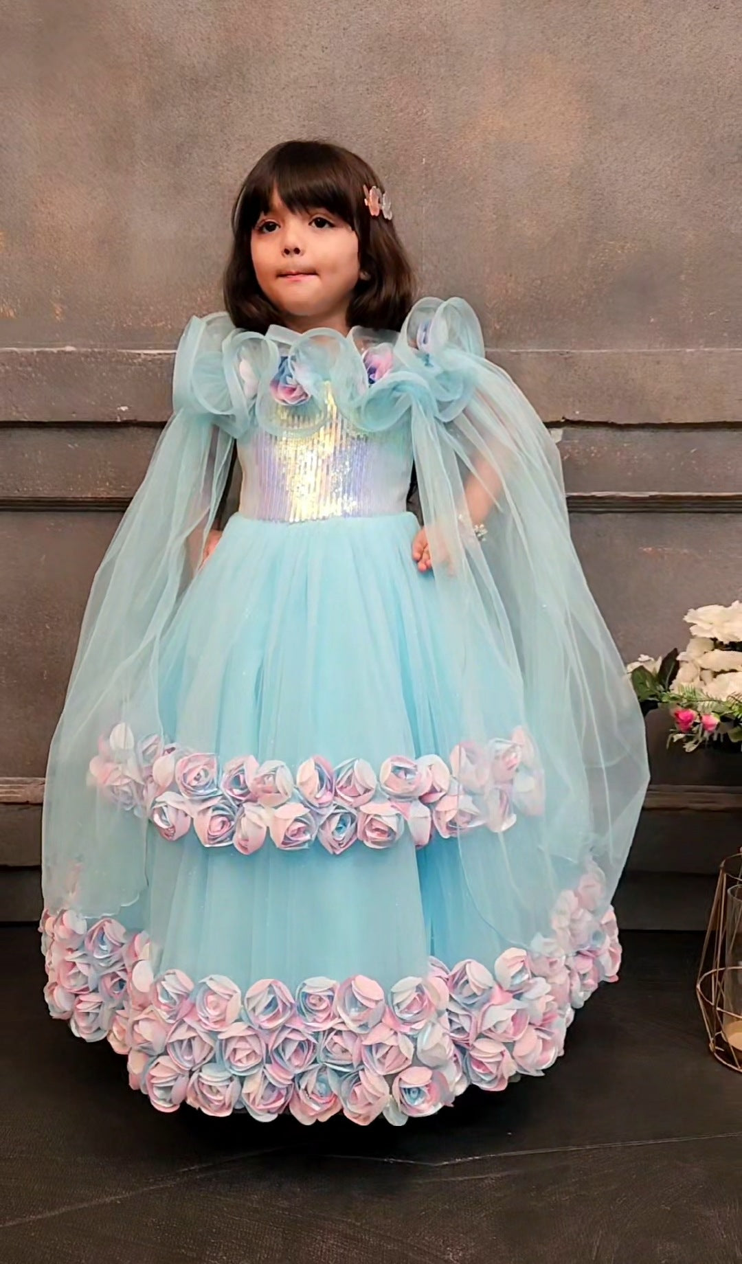 Blue Colour Gown(GE-GGWN_5076)