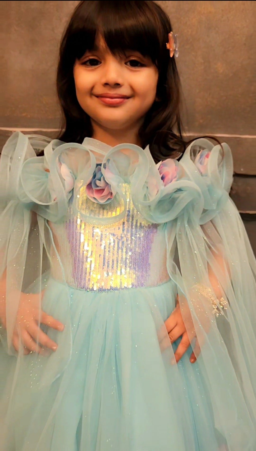 Blue Colour Gown(GE-GGWN_5076)