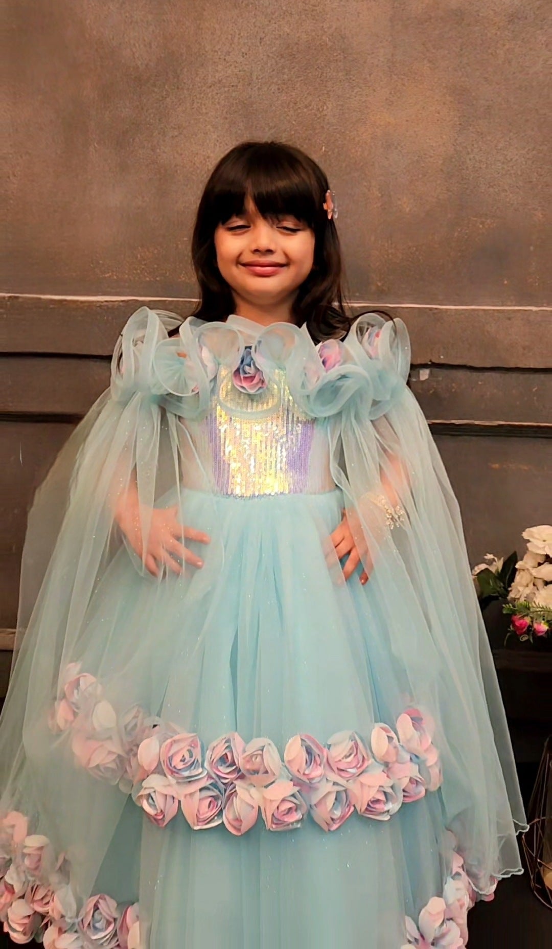 Blue Colour Gown(GE-GGWN_5076)