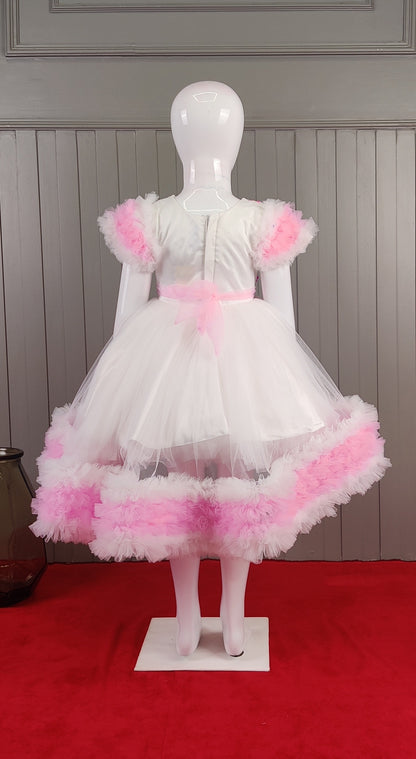Pink Colour Party Frock(GE-GFRP_621)