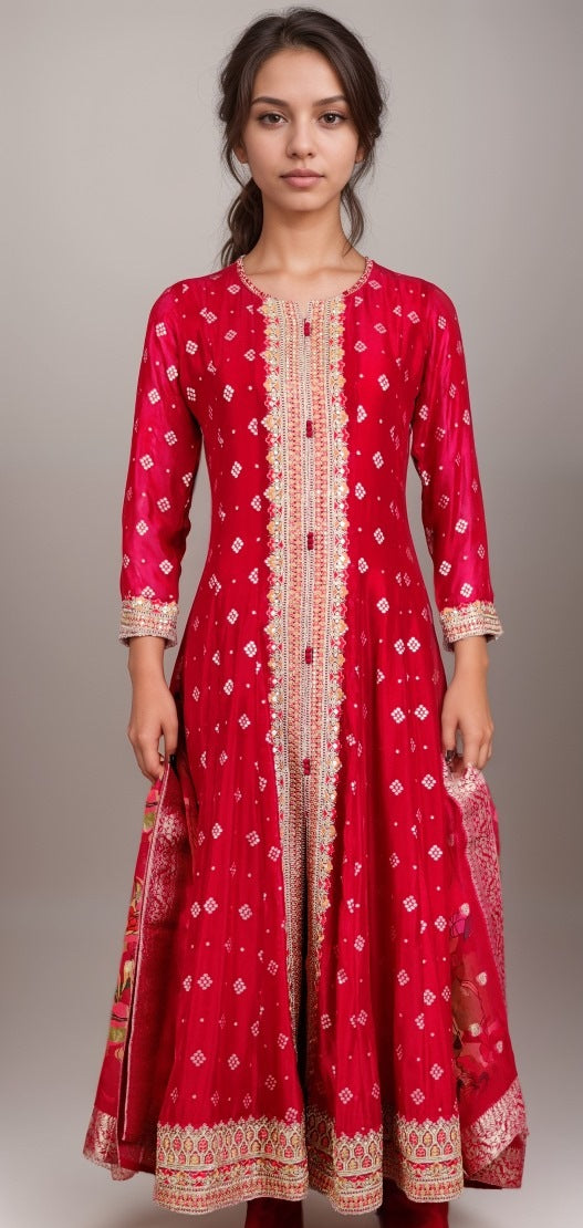Rani Colour Anarkali(LE-WANK_21329)