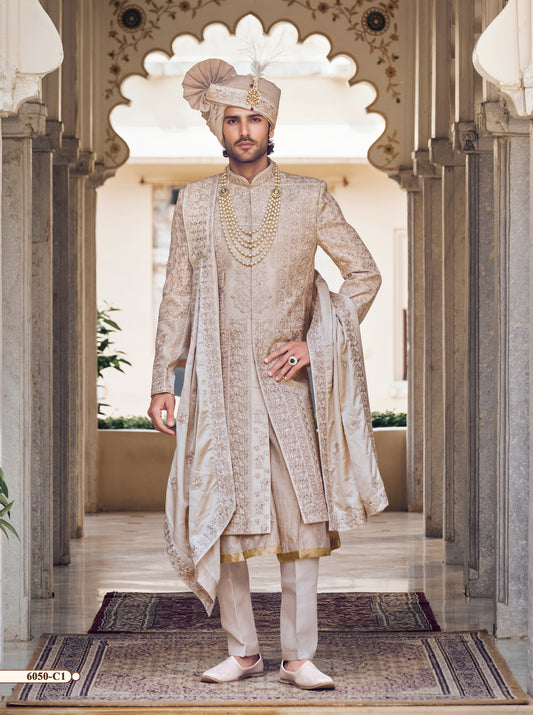 Beige Colour Sherwani(ME-MSRW_6050)