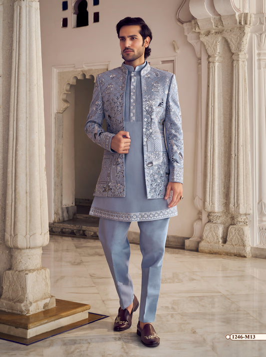 Blue Colour Indo Western(ME-MINW_1246)