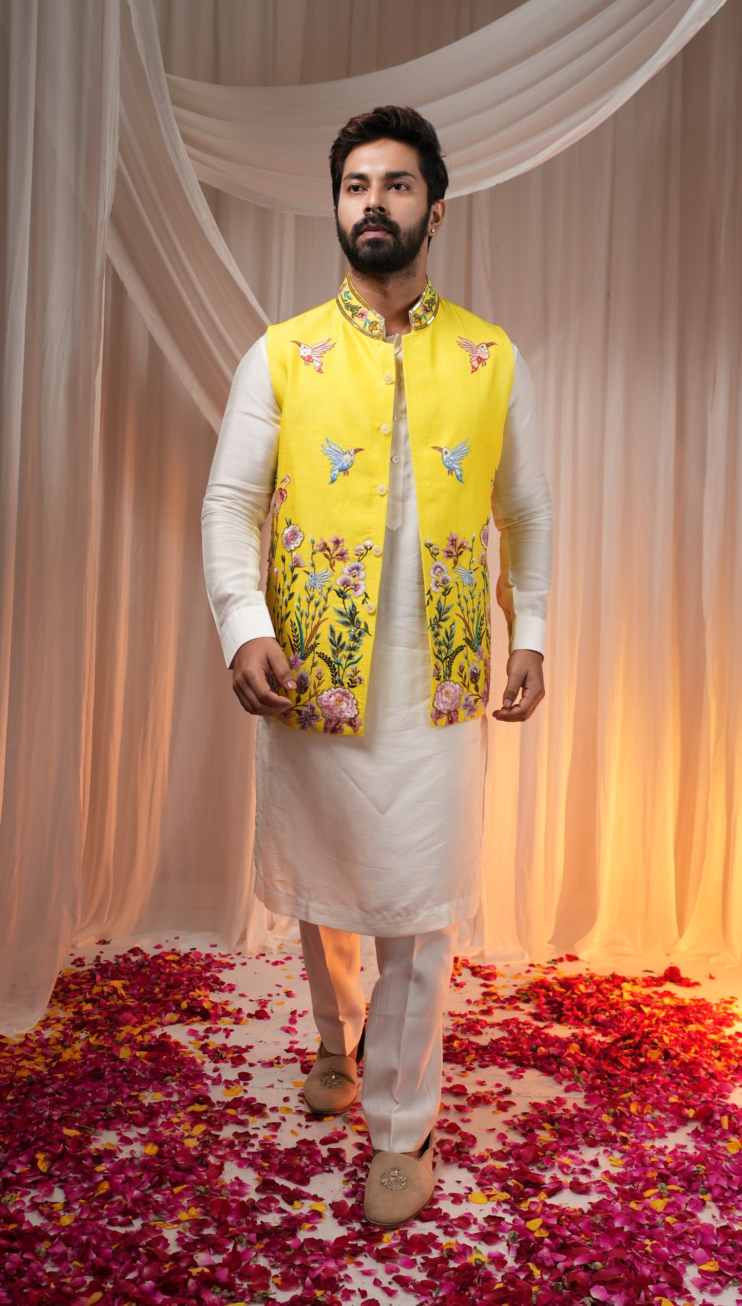 Yellow Colour Bundi Set(ME-MBUS_STXNC_97)