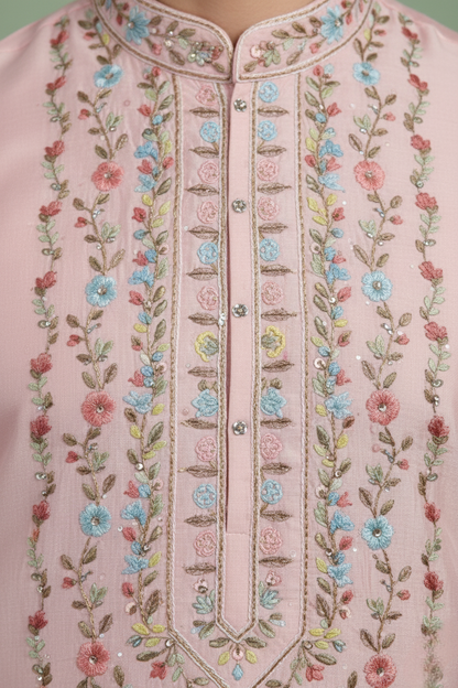 Peach Colour Kurta with Bottom(ME-MKUS_SK 30)