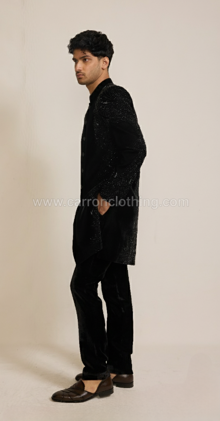 Black Colour Indo western(ME-MINW_PD 25590 T.11)