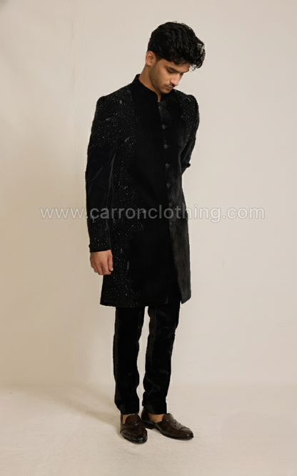 Black Colour Indo western(ME-MINW_PD 25590 T.11)