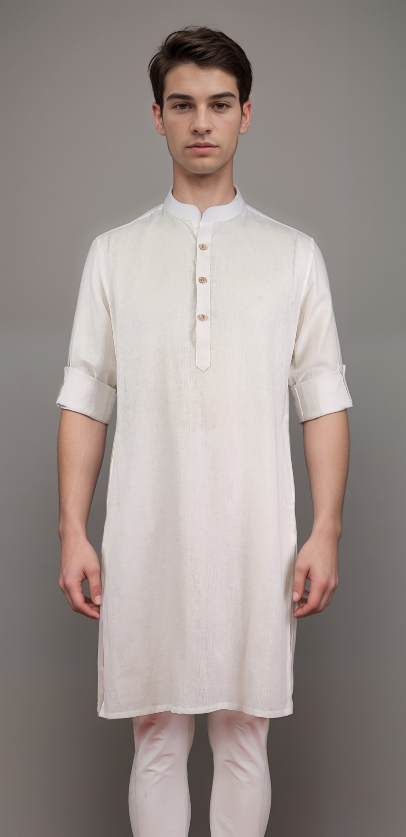 White Colour Kurta With Bottom(ME-MKUS_GURU 01)